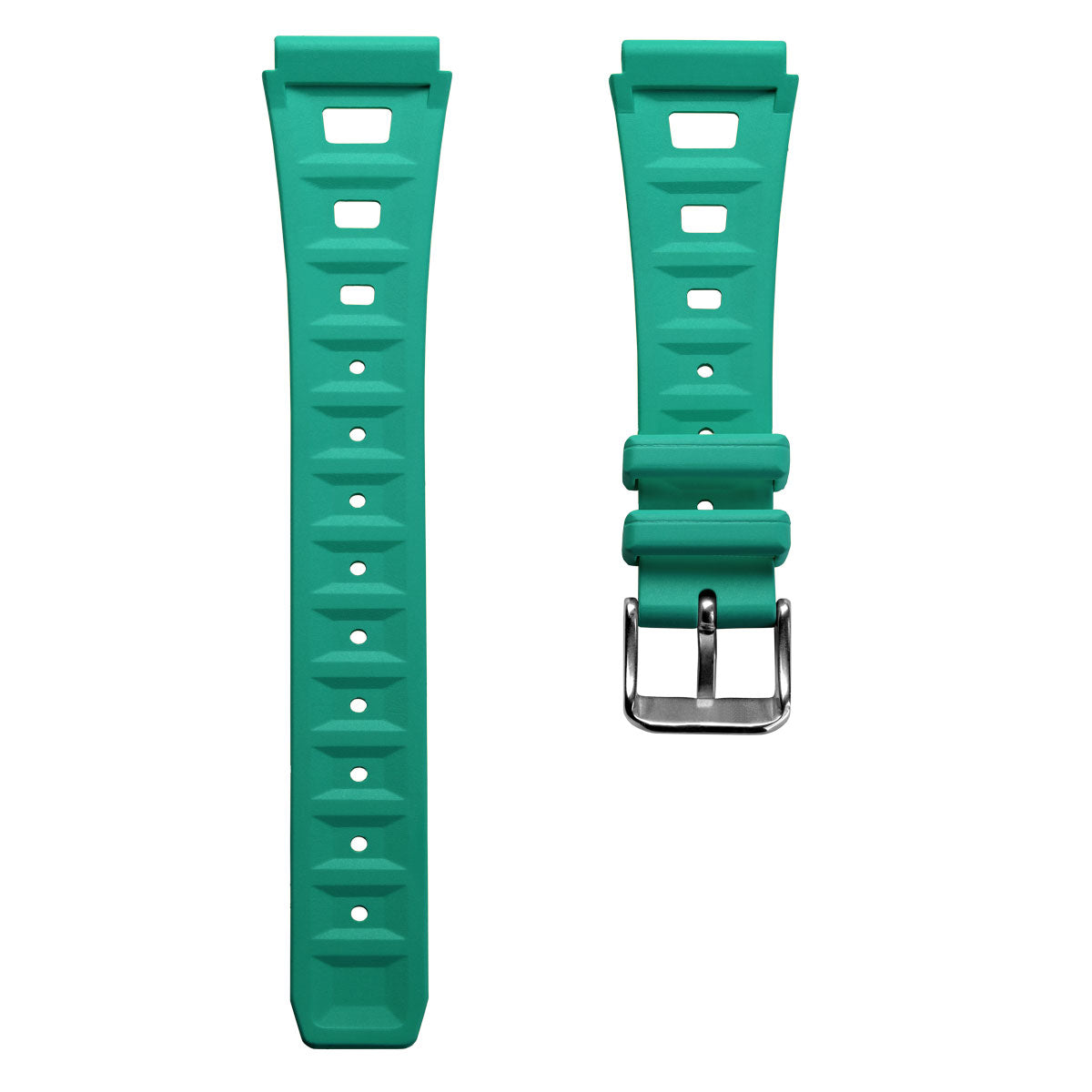  Sports 295 Vintage Rubber Watch Strap - Capri Sea