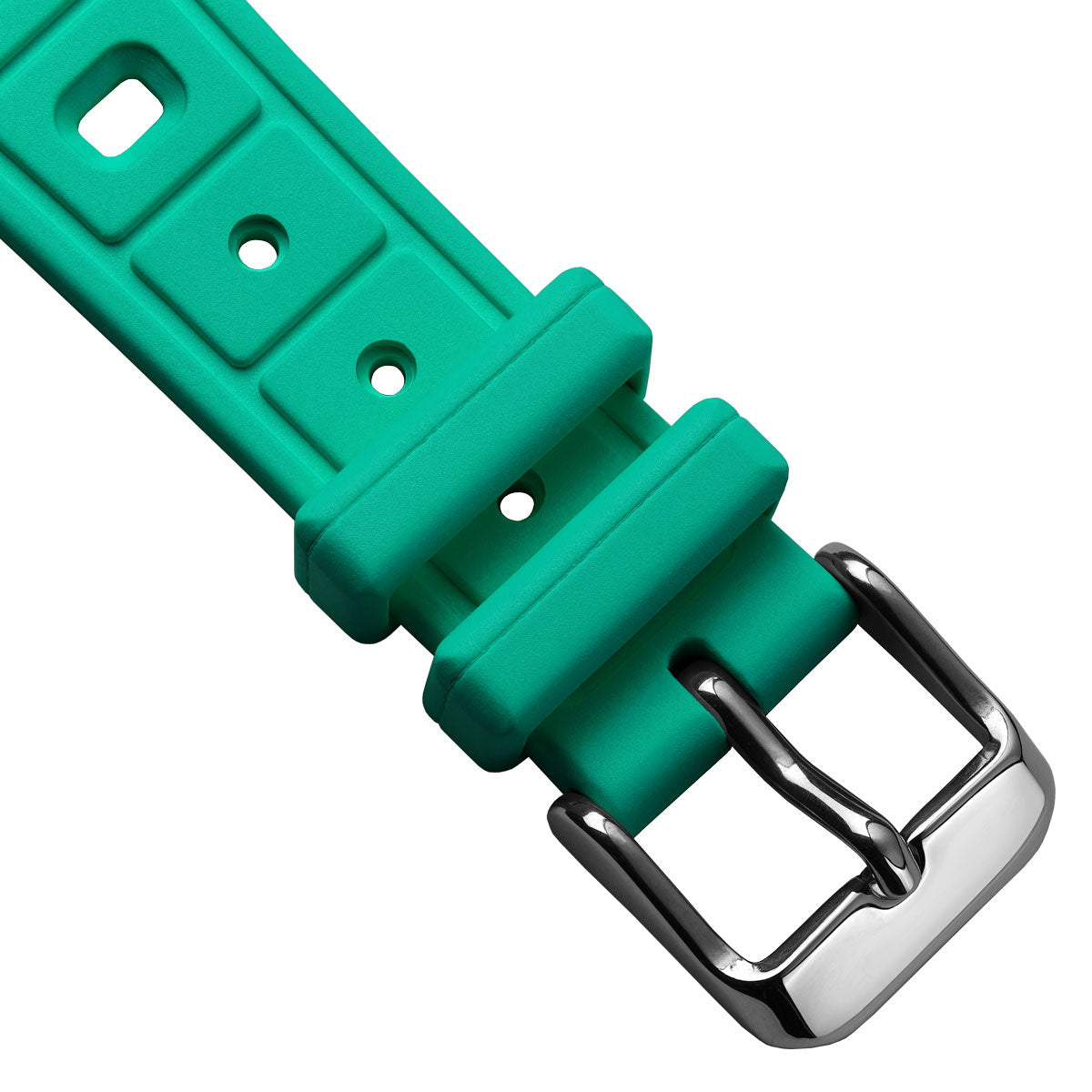  Sports 295 Vintage Rubber Watch Strap - Capri Sea