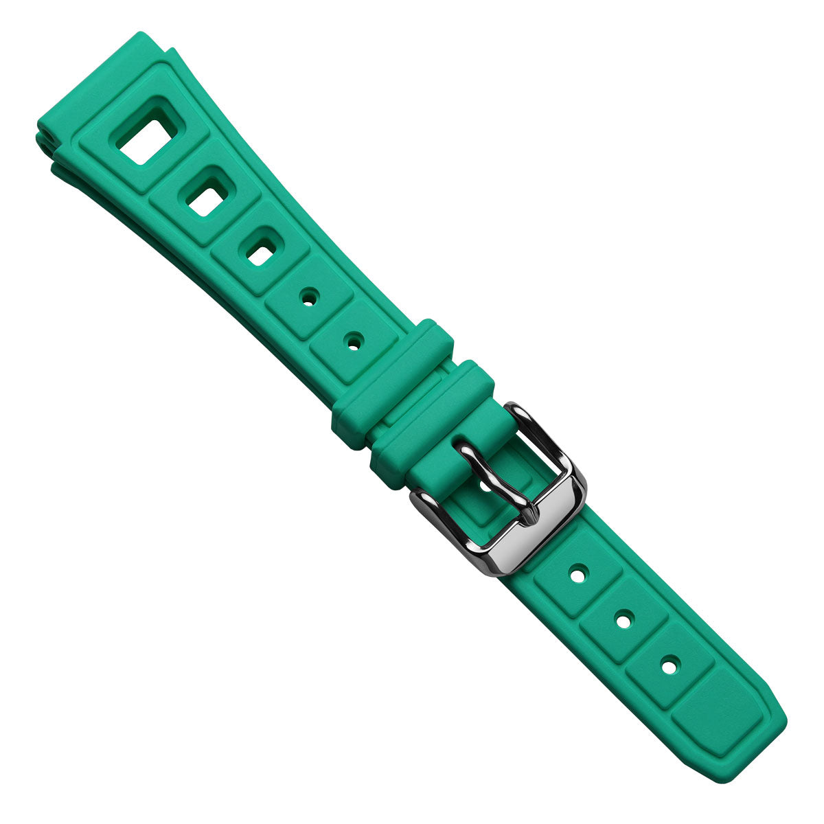  Sports 295 Vintage Rubber Watch Strap - Capri Sea