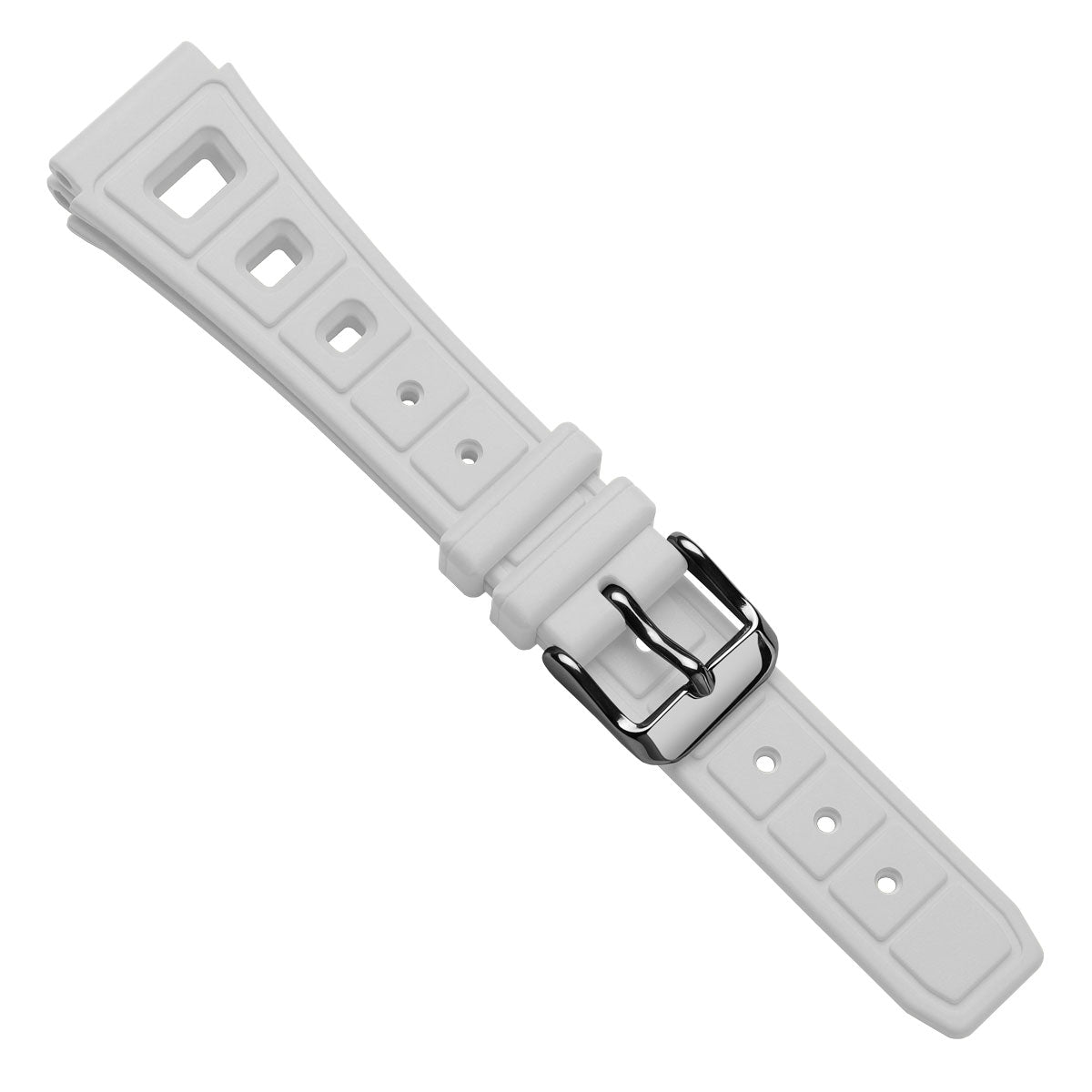  Sports 295 Vintage Rubber Watch Strap - Coconut White