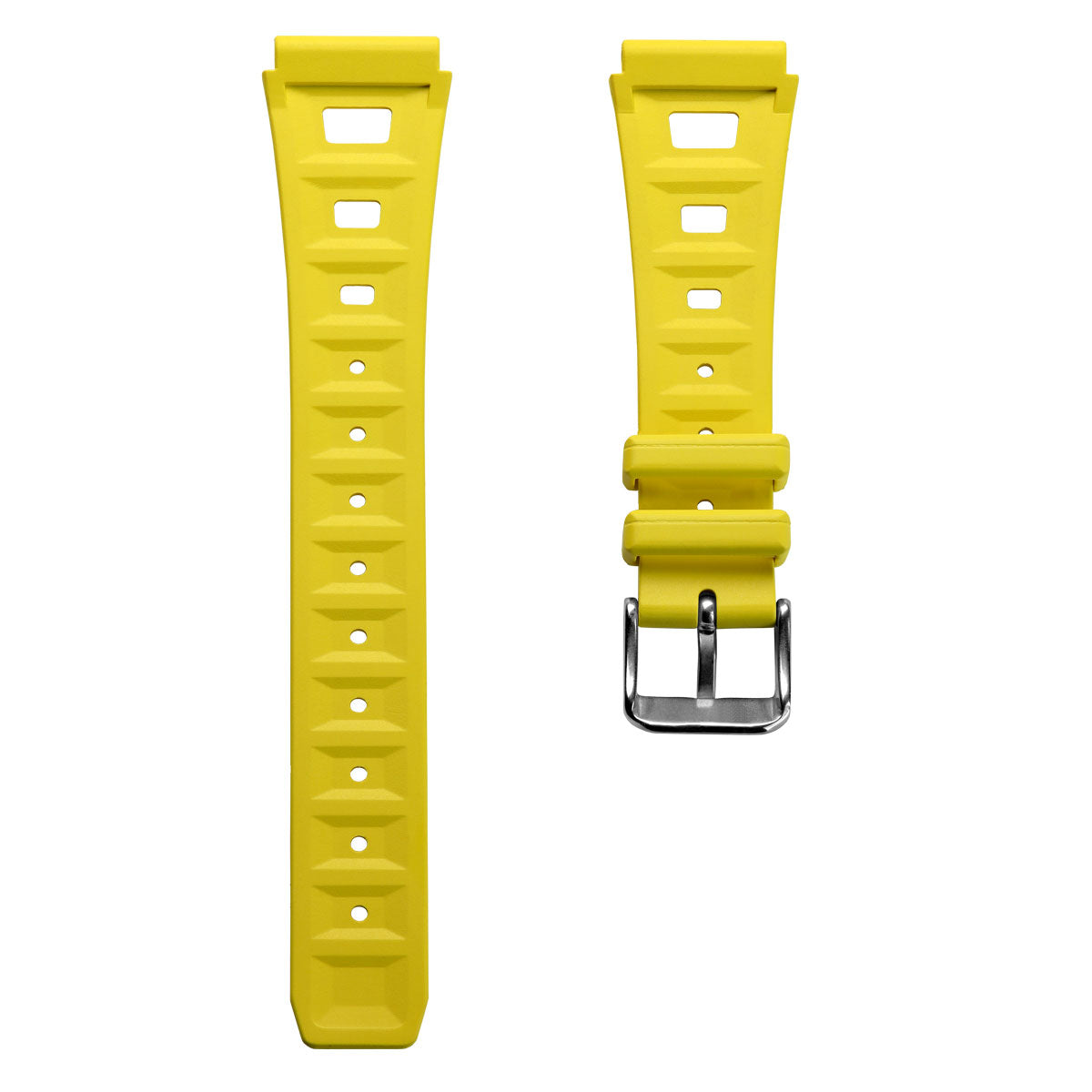 Sports 295 Vintage Rubber Watch Strap - Tuscan Yellow