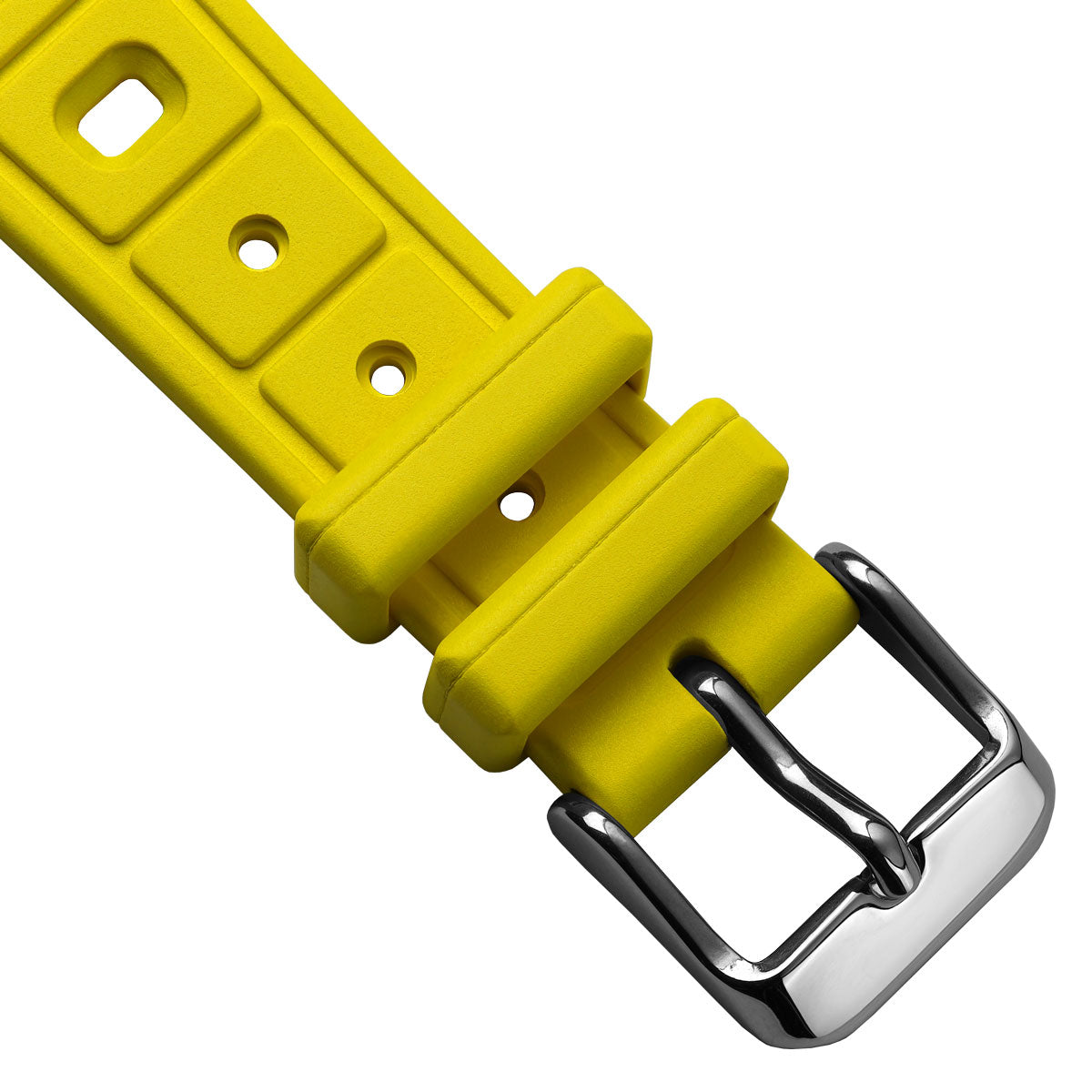  Sports 295 Vintage Rubber Watch Strap - Tuscan Yellow