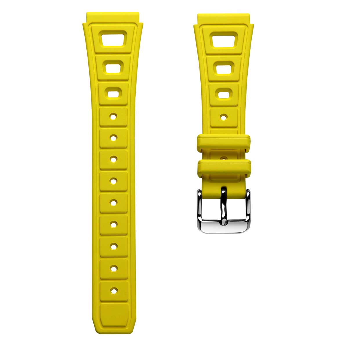  Sports 295 Vintage Rubber Watch Strap - Tuscan Yellow