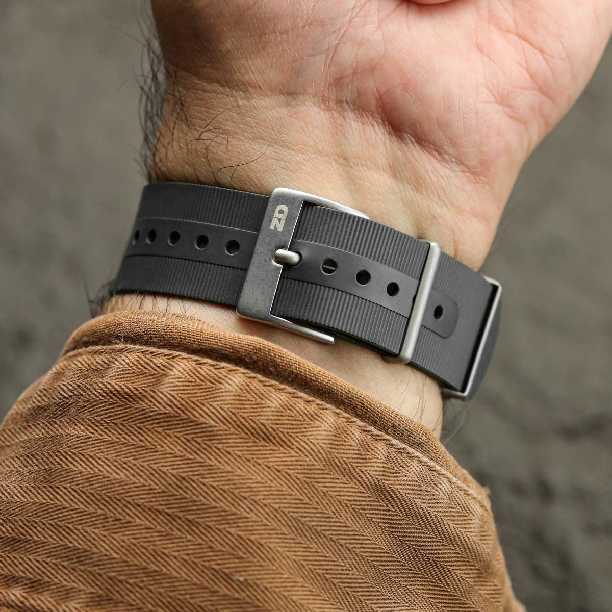 1973 British Military Watch Strap: 328 MARINE - Blaze Orange