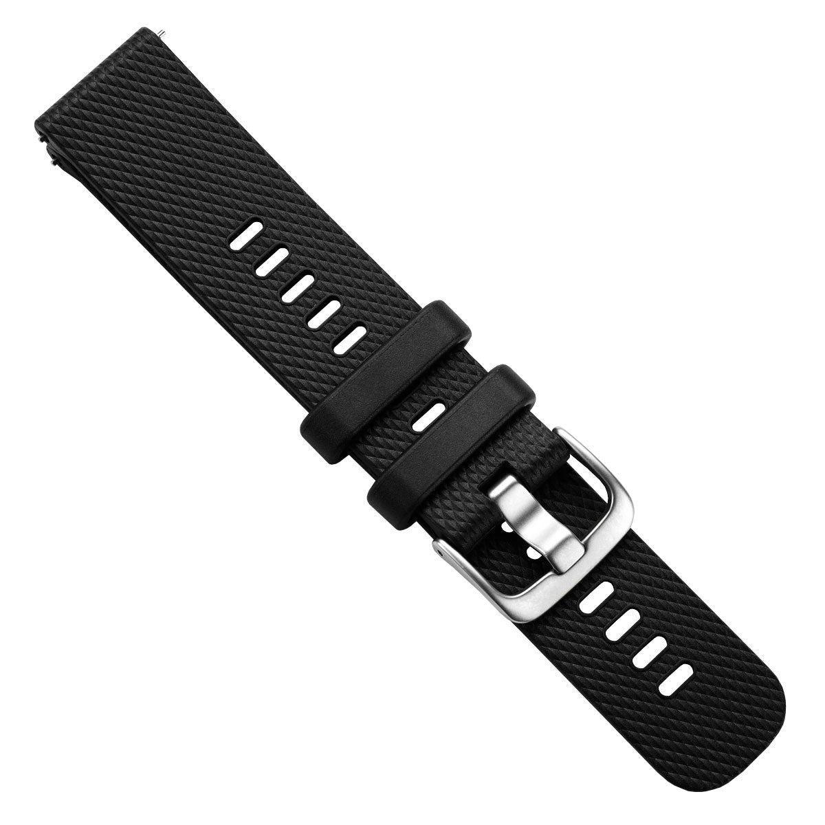 Summit 330 Italian Rubber Dive Watch Strap - Abyss Black