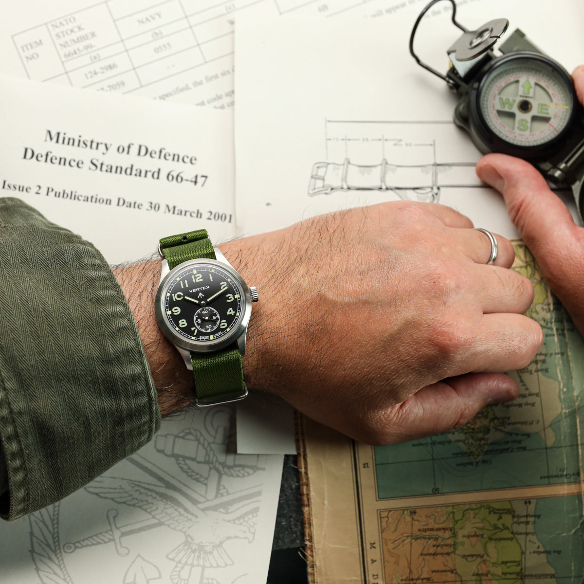 1973 British Military Watch Strap: APEX - Tiger Bond - ZULUDIVER