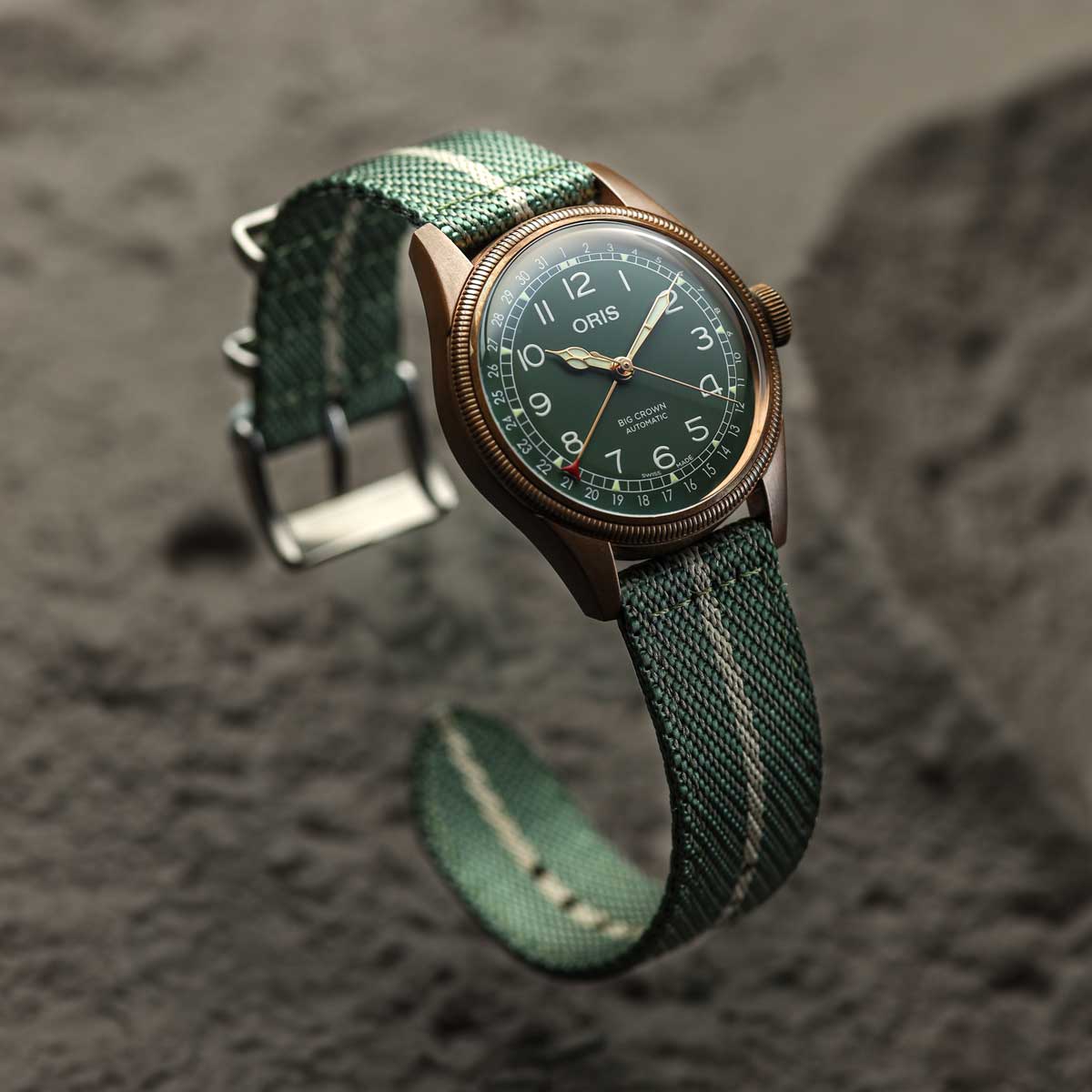 Seasalter Military Nylon Watch Strap - Teal/Beige
