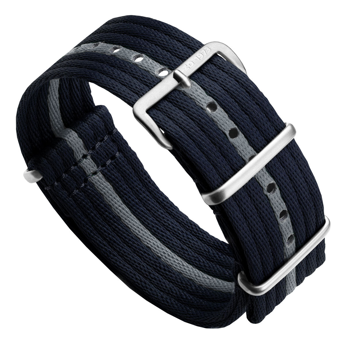 1973 Naval-Marine Fabric Watch Strap - Atlantic Grey