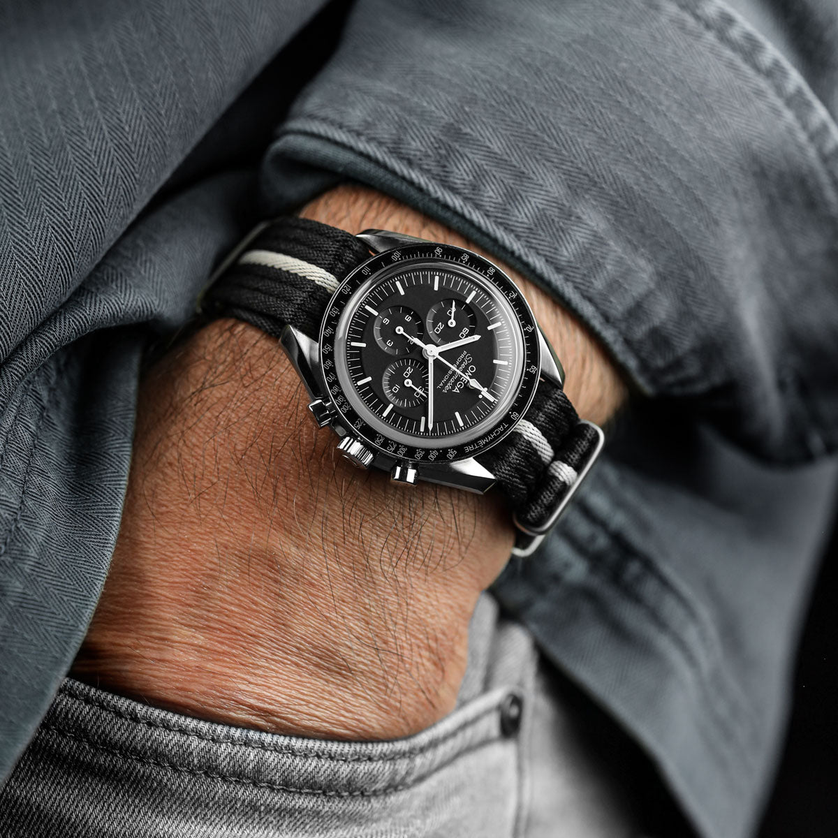 1973 Naval-Marine Fabric Watch Strap - Midnight Flare