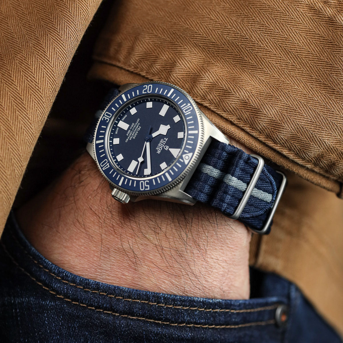 1973 Naval-Marine Fabric Watch Strap - Tactical Dune