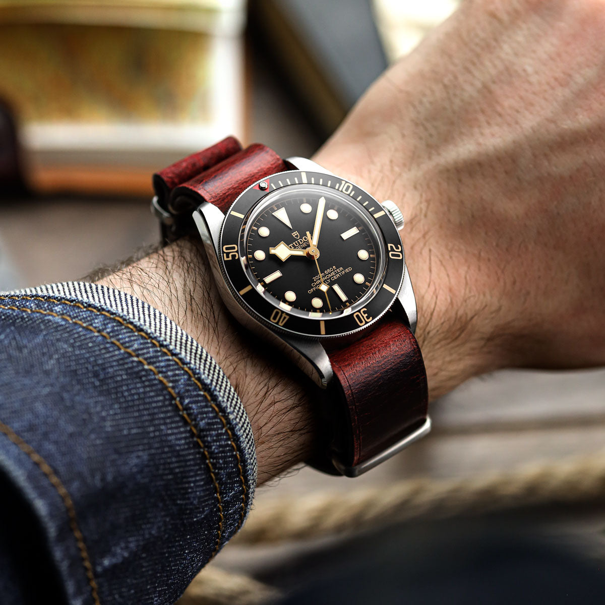 1973 British Military Watch Strap: OXFORD - Vintage Green - additional image 4