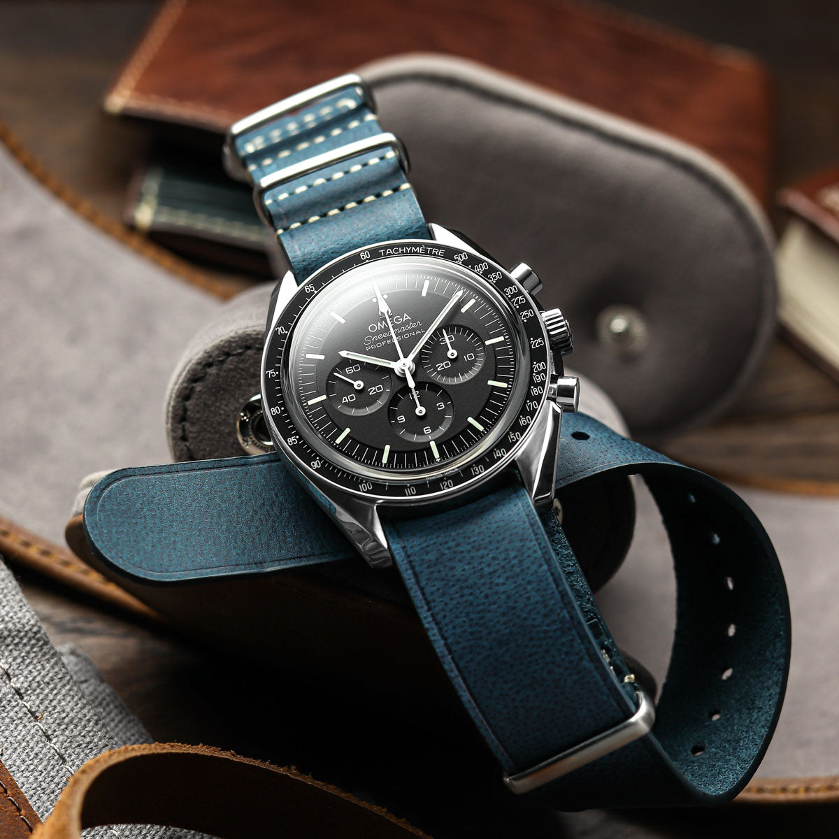 1973 British Military Watch Strap: OXFORD - Vintage Red