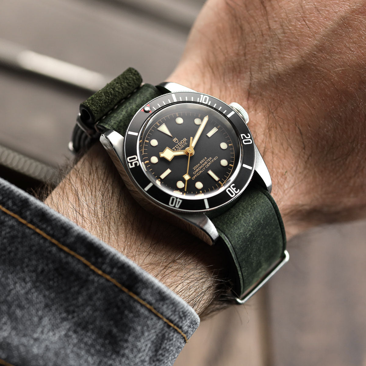 1973 British Military Watch Strap: OXFORD - Chocolate - additional image 4