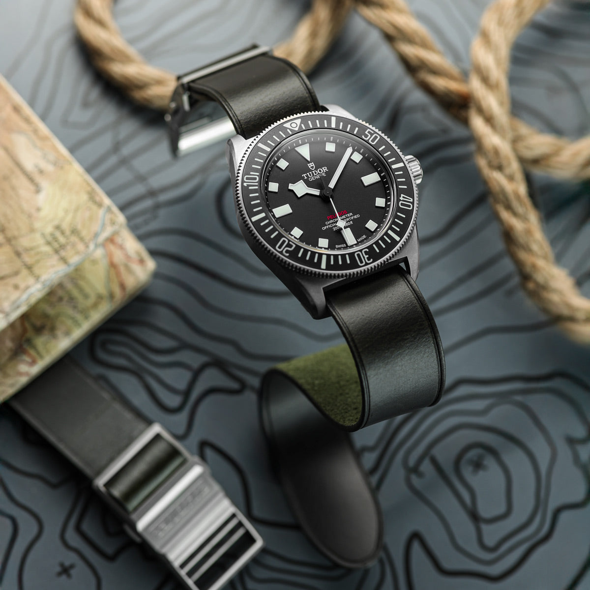 ADDITIONAL - Oxford Leather OctoPod Watch Strap - Vintage Green