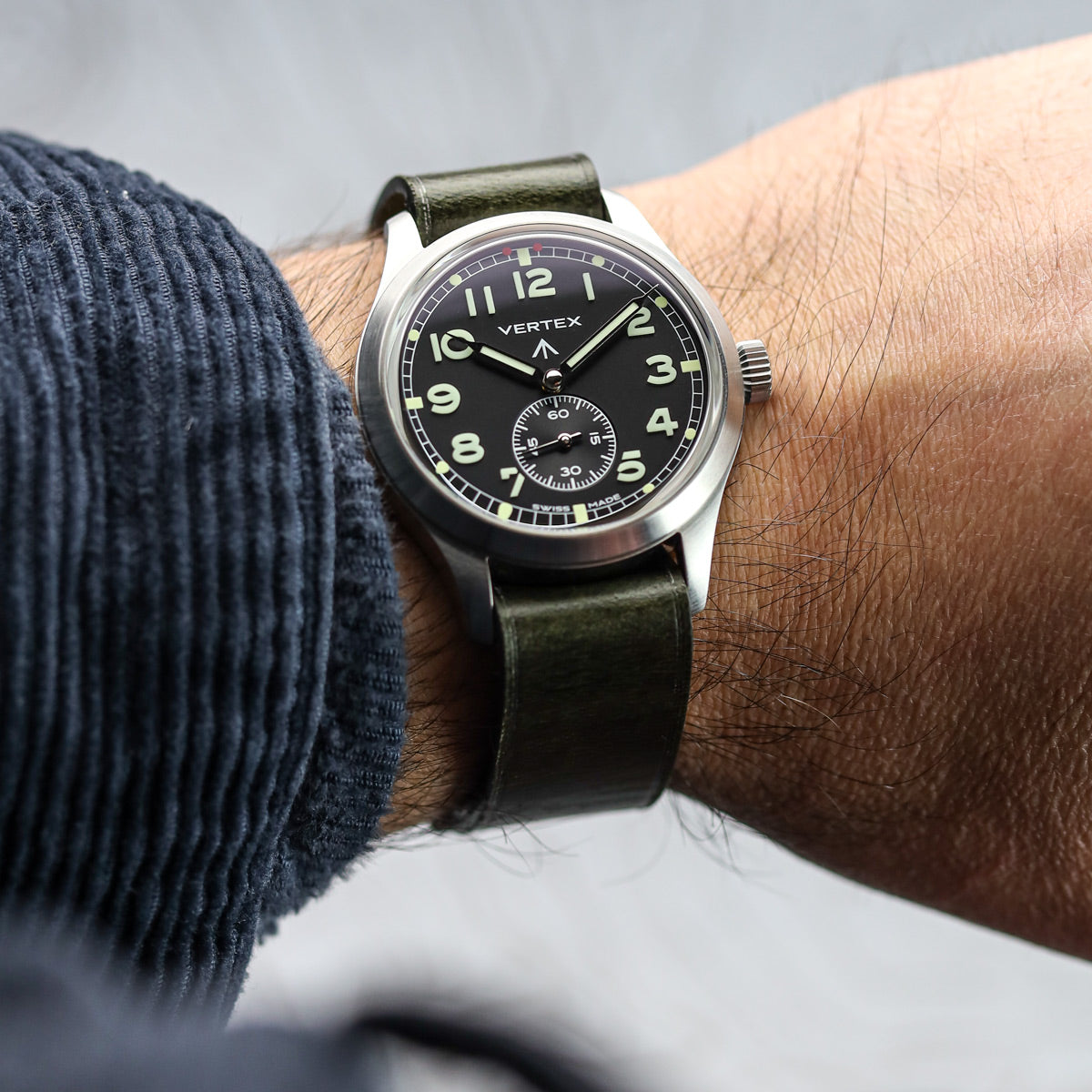 ADDITIONAL - Oxford Leather OctoPod Watch Strap - Vintage Green