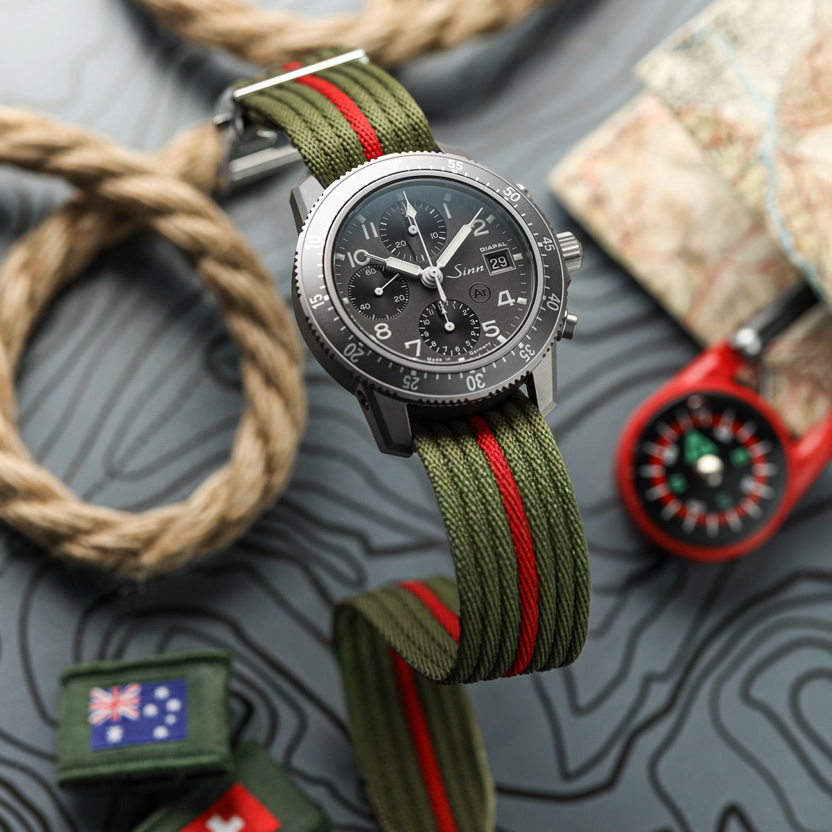 OCTOPOD Naval-Marine Fabric Watch Strap - Midnight Flare