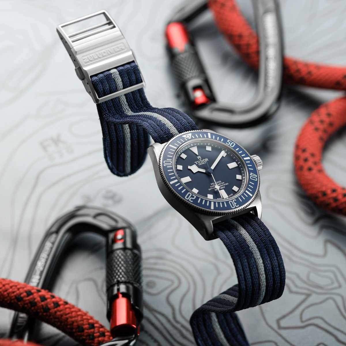 OctoPod Naval-Marine Fabric Watch Strap - Field Signal
