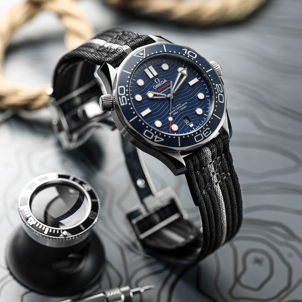 OCTOPOD 2-Piece Naval-Marine Watch Strap - Midnight Flare