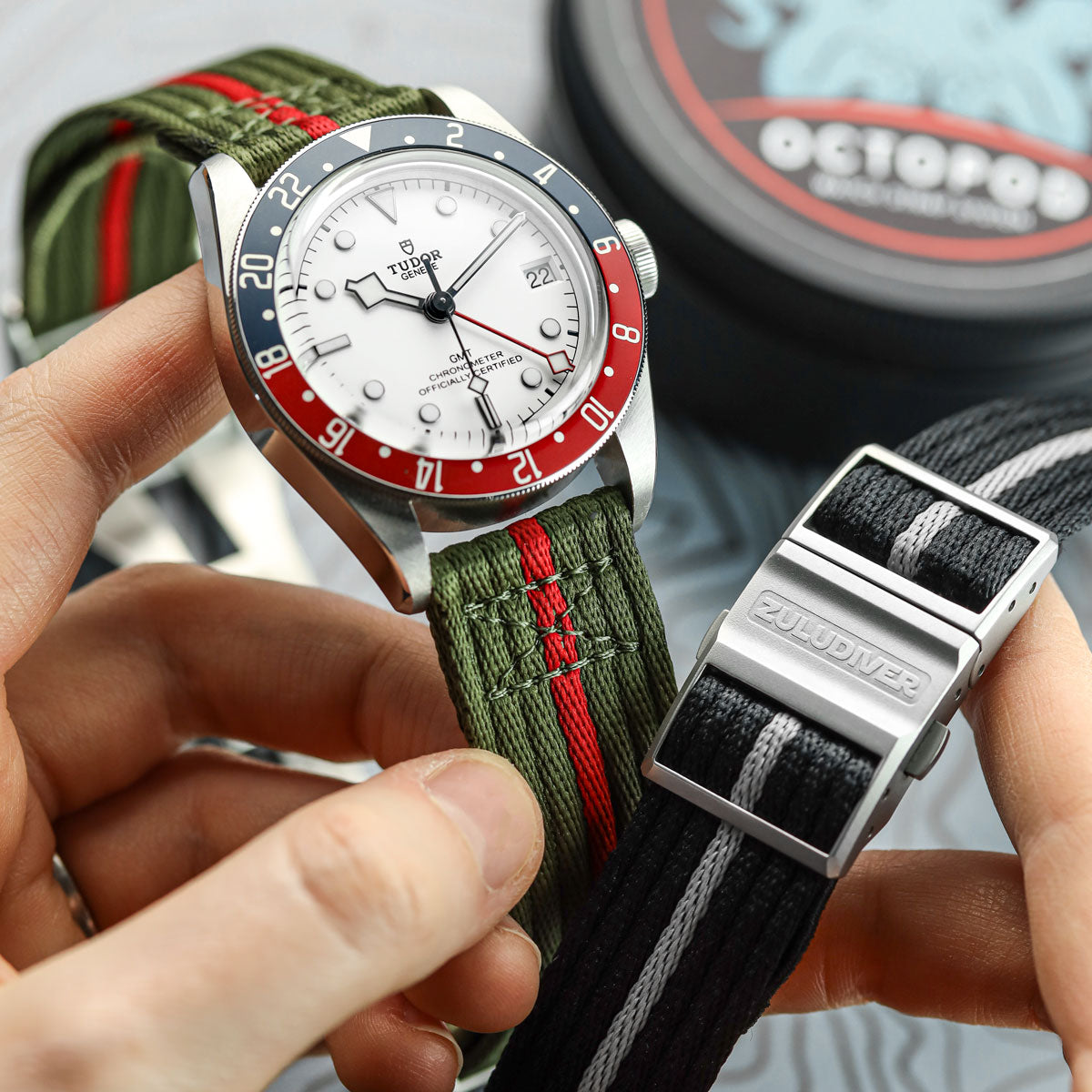 OCTOPOD 2-Piece Naval-Marine Watch Strap - Field Signal