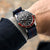 1973 British Military Watch Strap: CADET Marine Nationale - Blue, Red Stripe