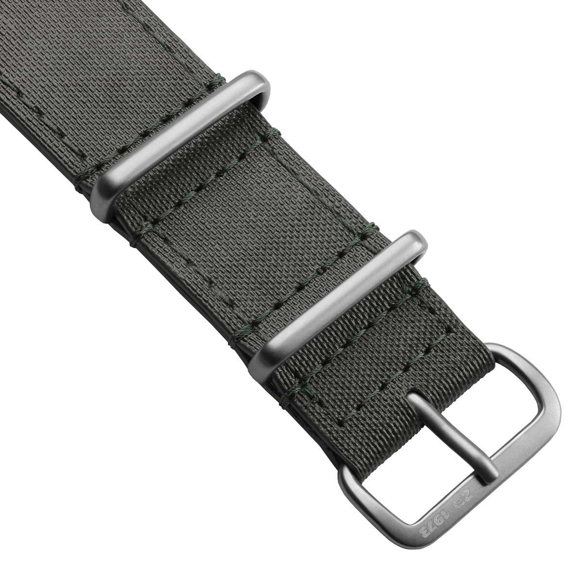 1973 British Military Cyclone Sailcloth Watch Strap - Admiralty Grey