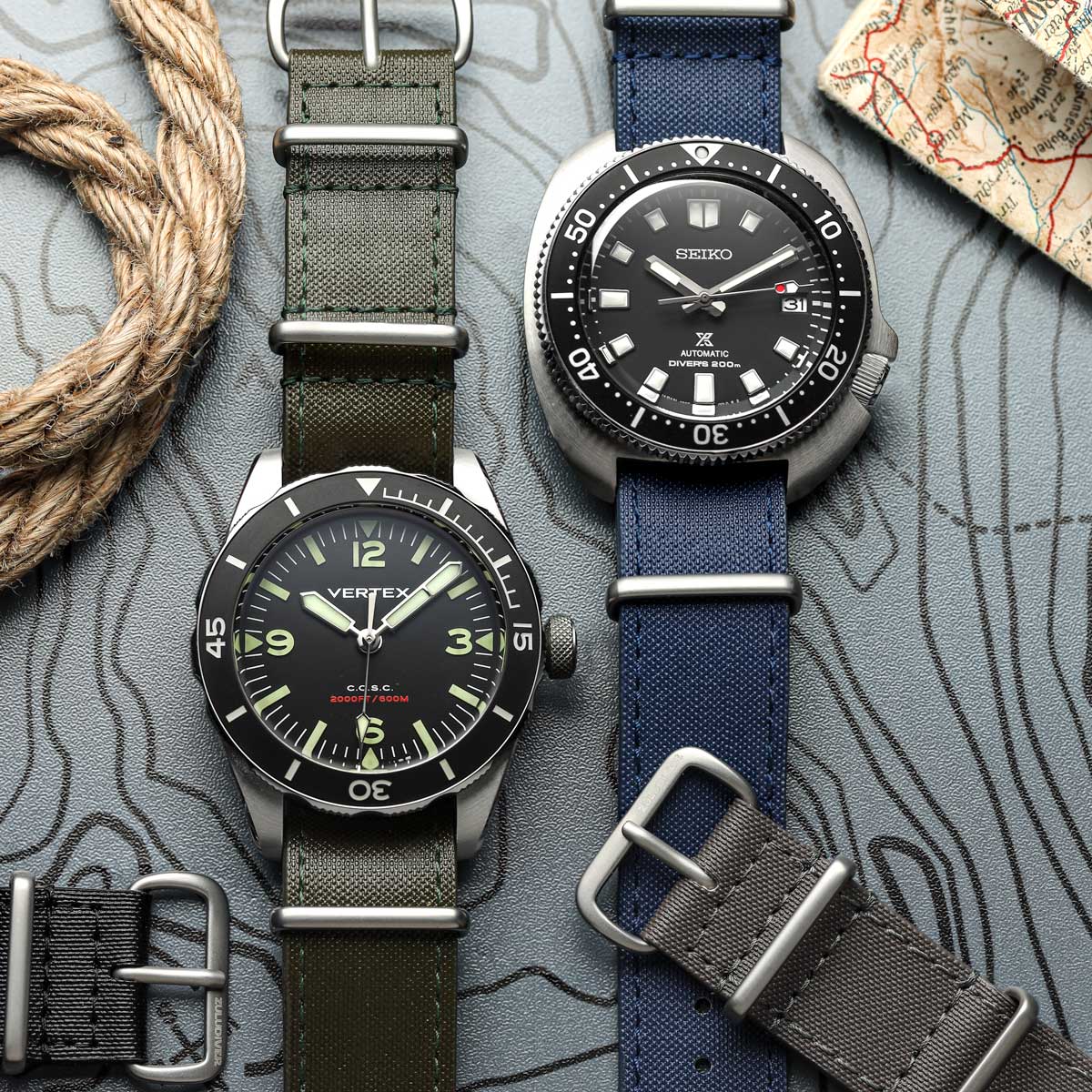 1973 British Military Cyclone Sailcloth Watch Strap