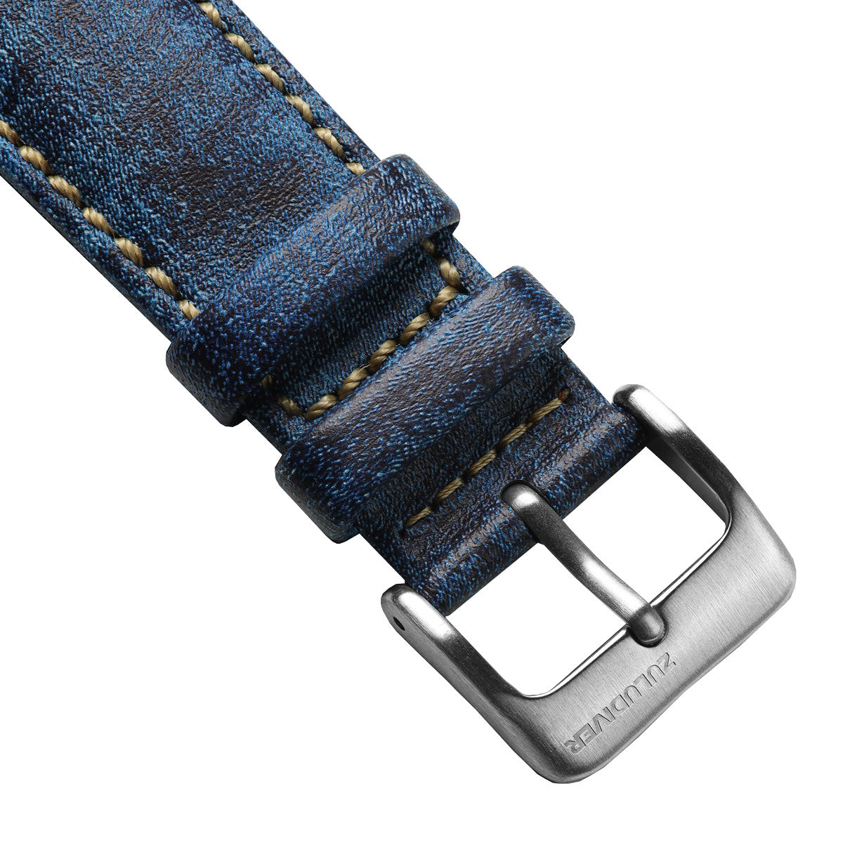 Nevada Denim Leather Watch Strap
