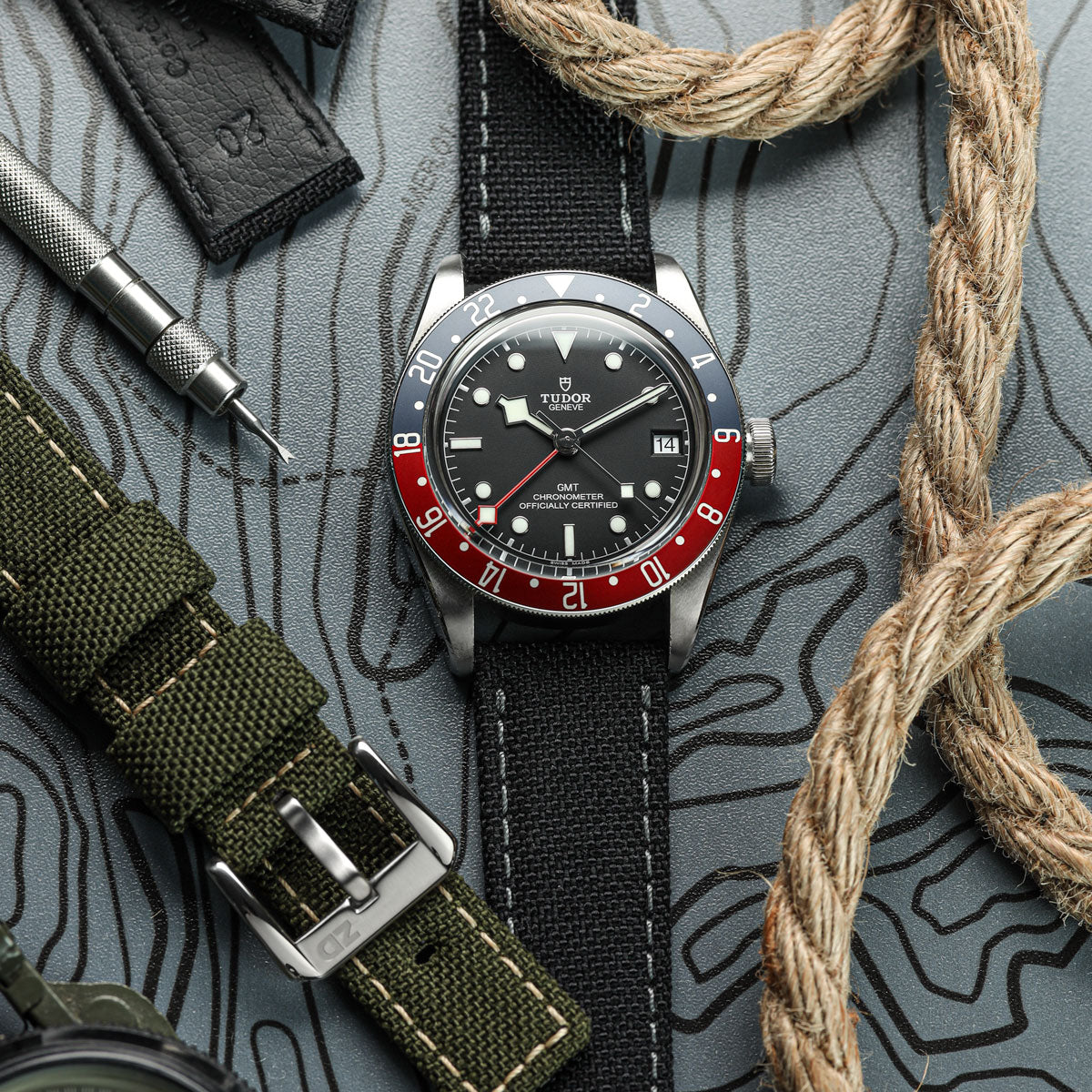 Cordura® Sailcloth Watch Strap - Army Green - ZULUDIVER