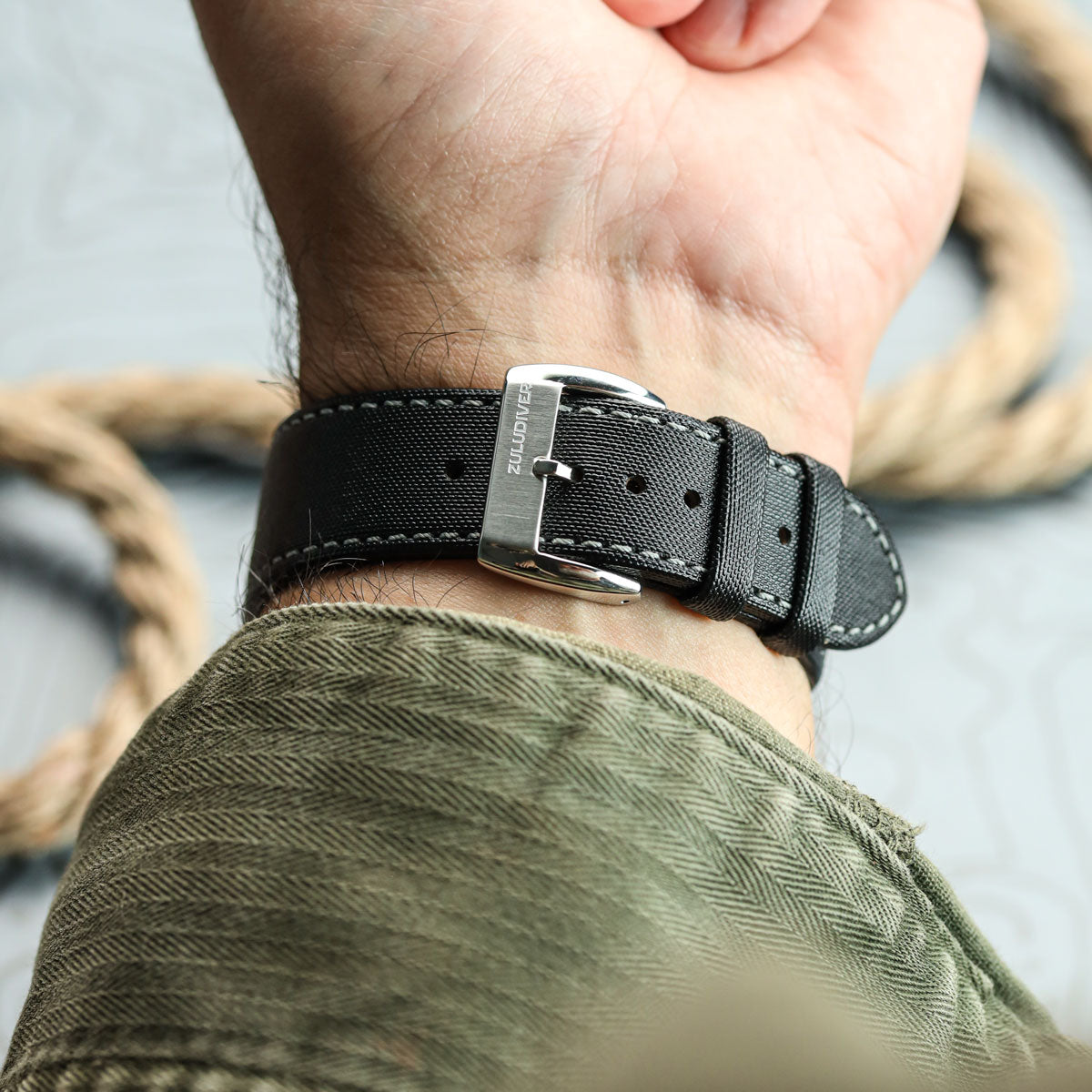 Sailcloth Waterproof Divers Watch Strap | ZULUDIVER