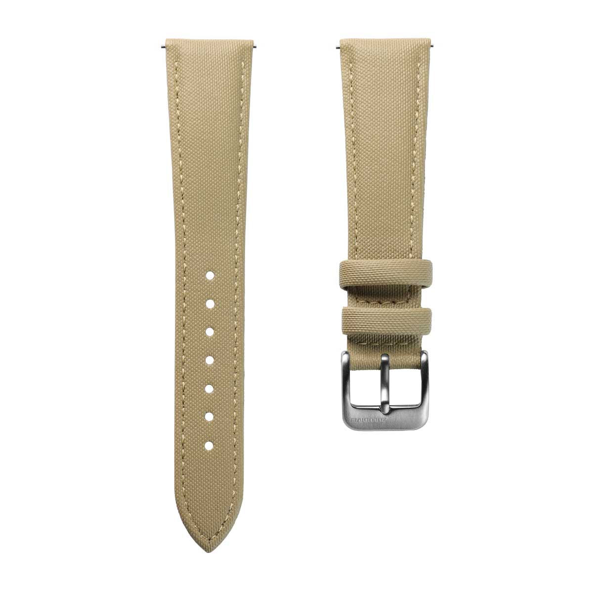 ローデシア軍 セルースカウト ベルト Mayday Regatta Sailcloth Divers Watch Strap - Dune Sand - ZULUDIVER