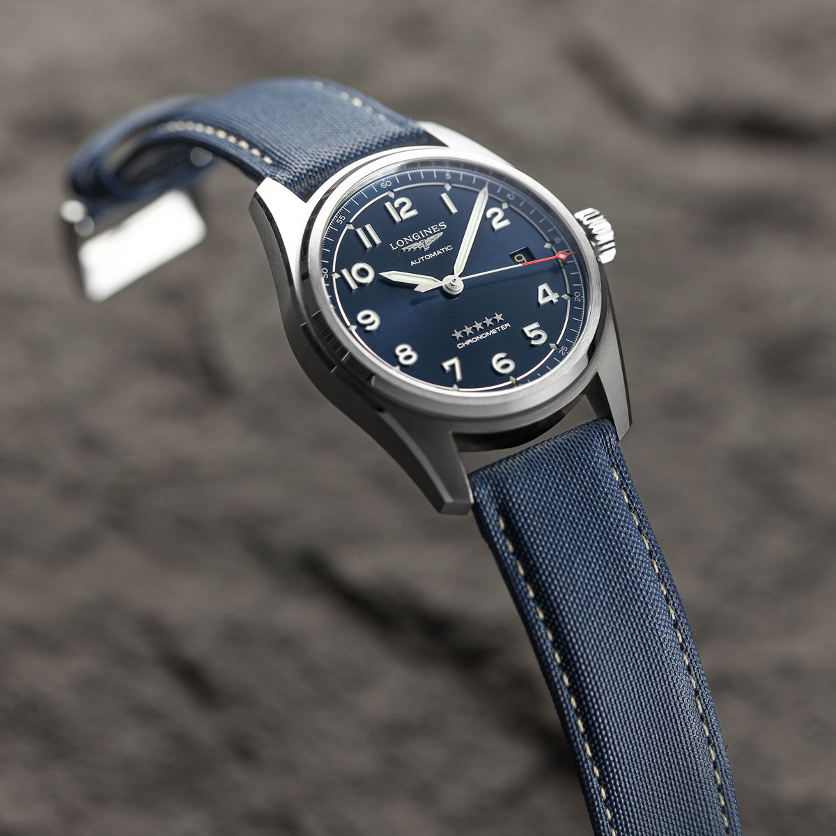 Mayday Regatta Sailcloth Divers Watch Strap - Ocean Blue