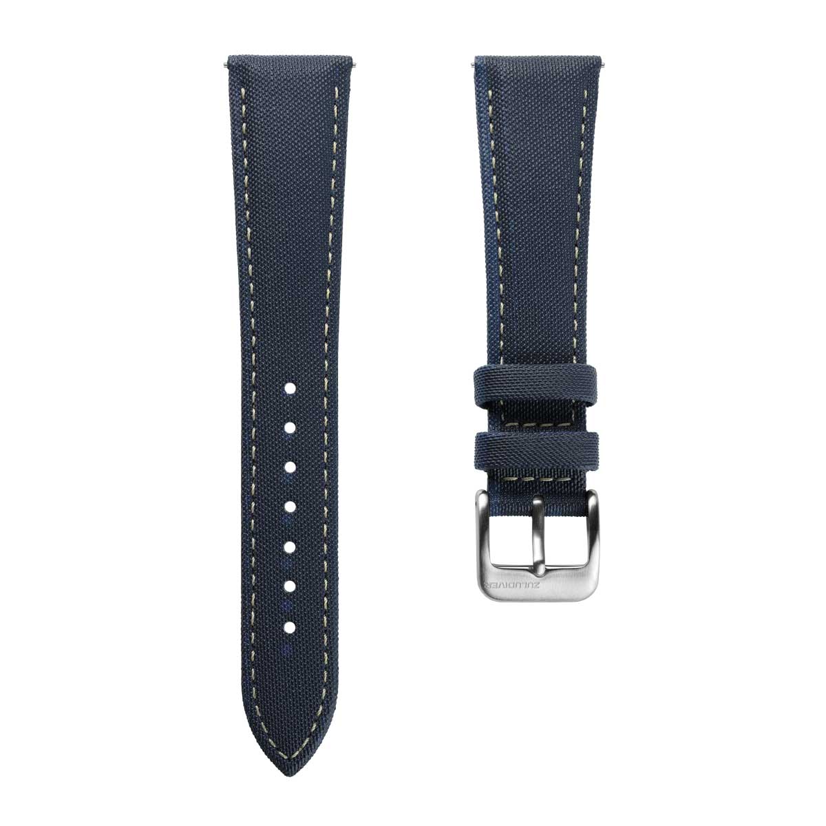 Mayday Regatta Sailcloth Divers Watch Strap - Ocean Blue - ZULUDIVER