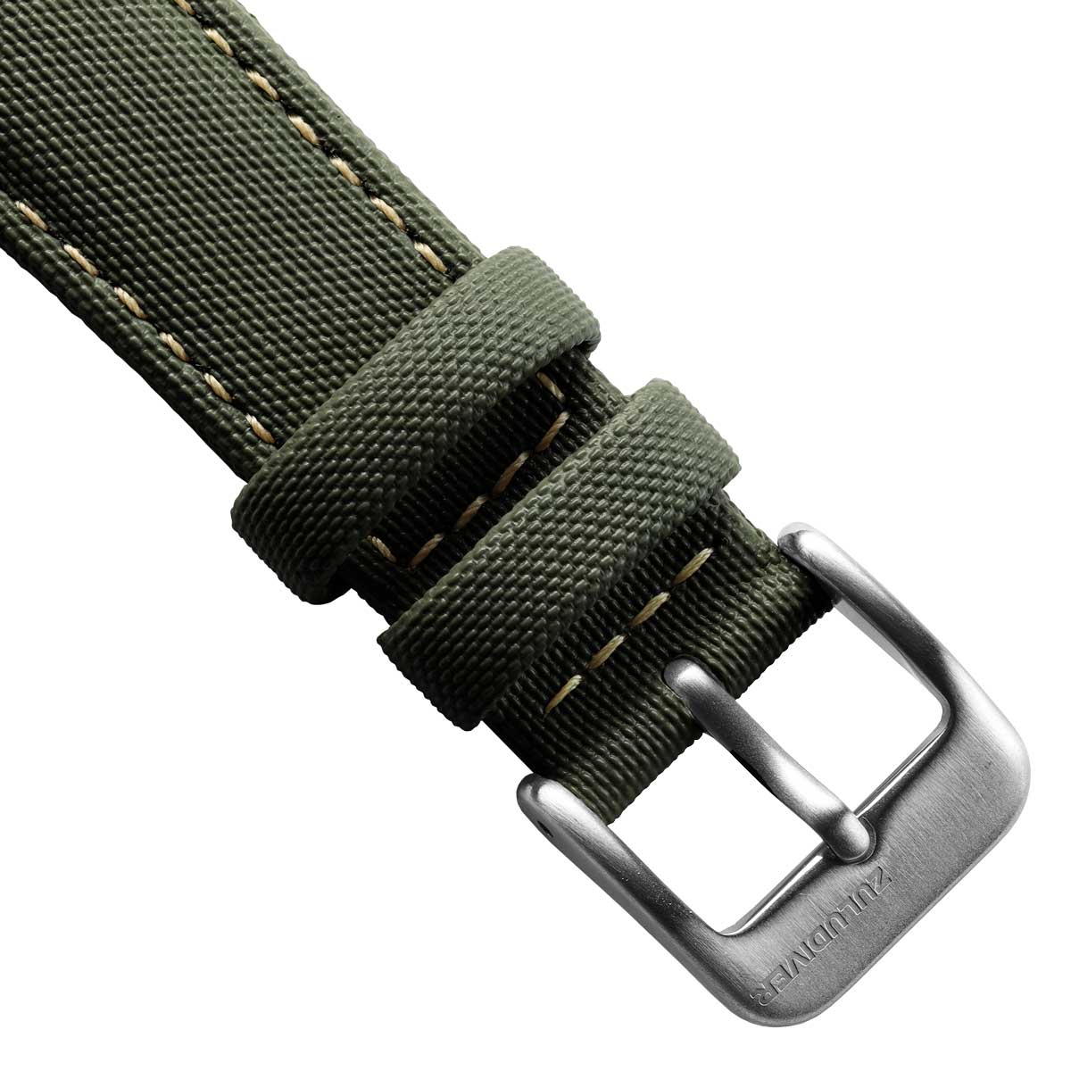 Mayday Regatta Sailcloth Divers Watch Strap - Kombu Green