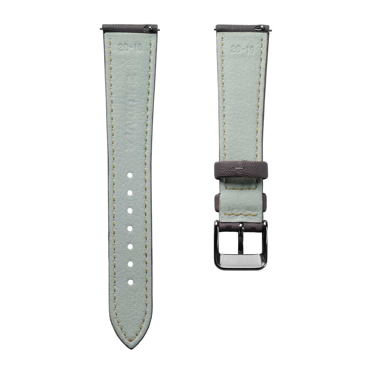 Mayday Regatta Sailcloth Divers Watch Strap - Storm Grey