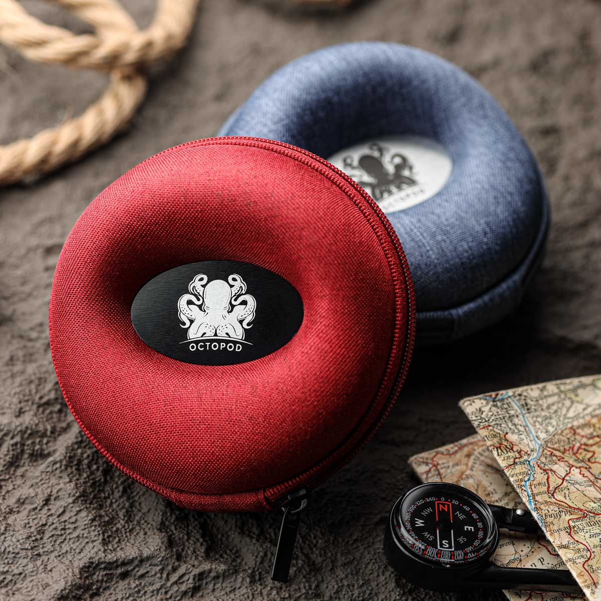 Zip-Up Doughnut Watch Case - Cobalt Blue