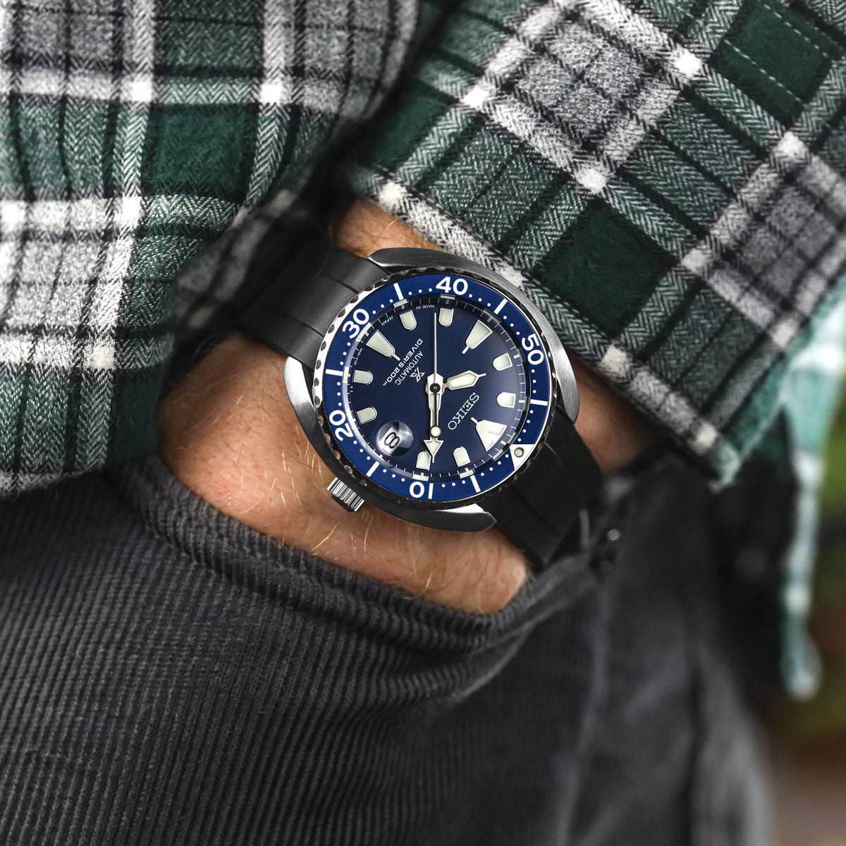 Kingsand ZULUDIVER Curved End Rubber Watch Strap (MKII) - additional image 3