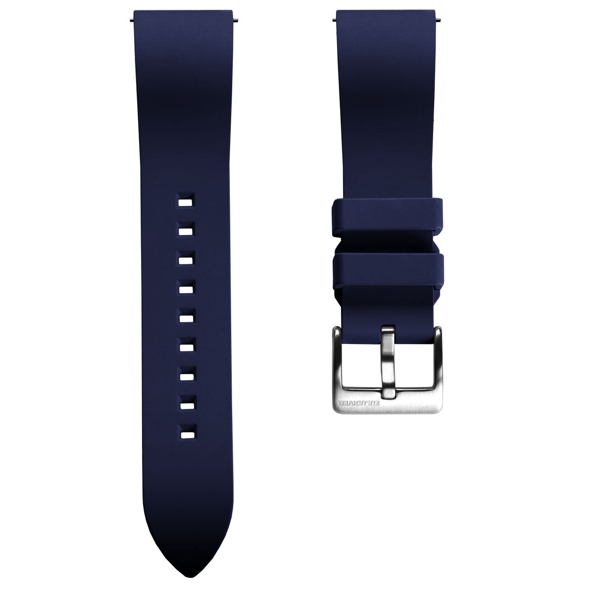 Zennor Rubber Waterproof Watch Strap - Ocean Blue