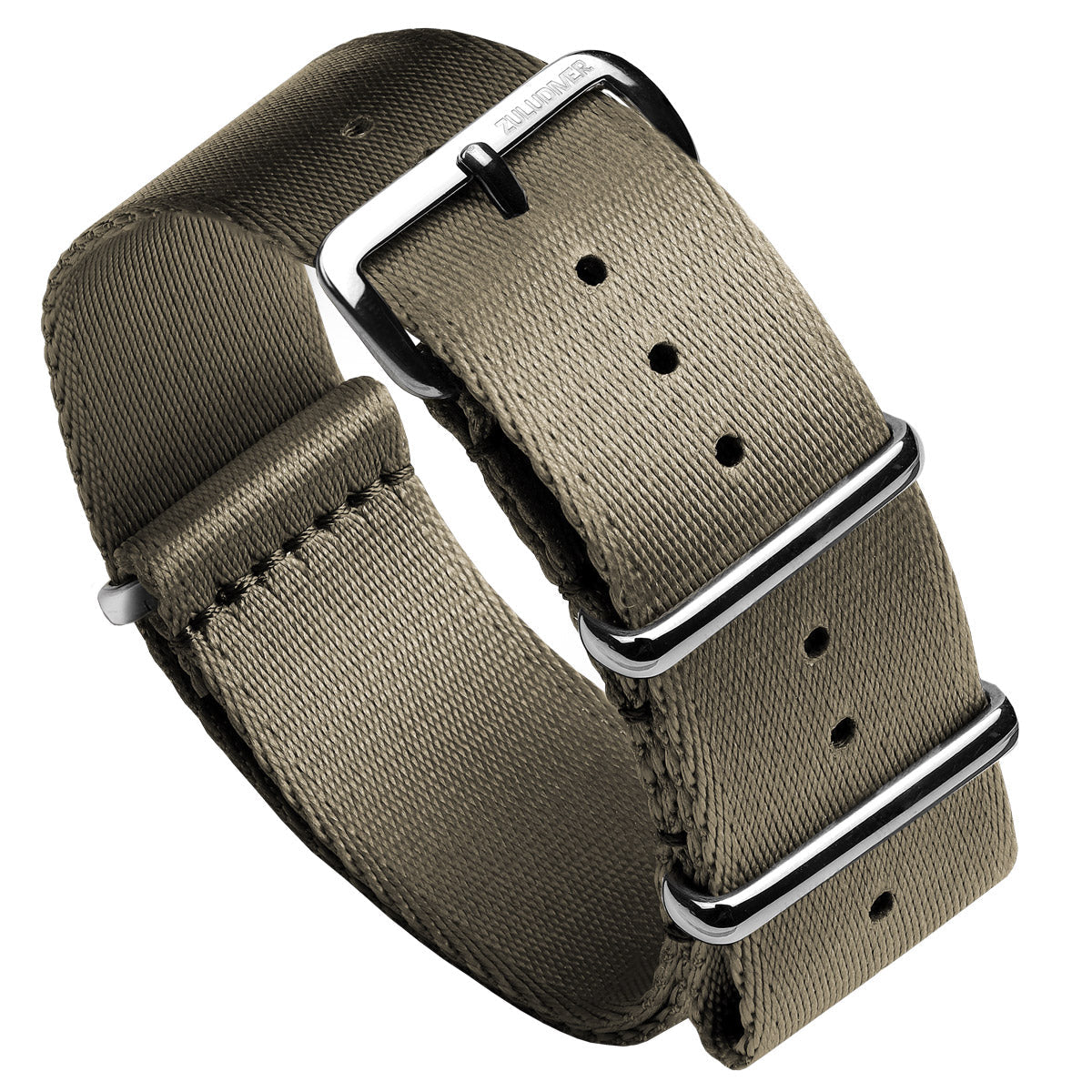 Desert sand seat belt NATO Watch Straps, white background image