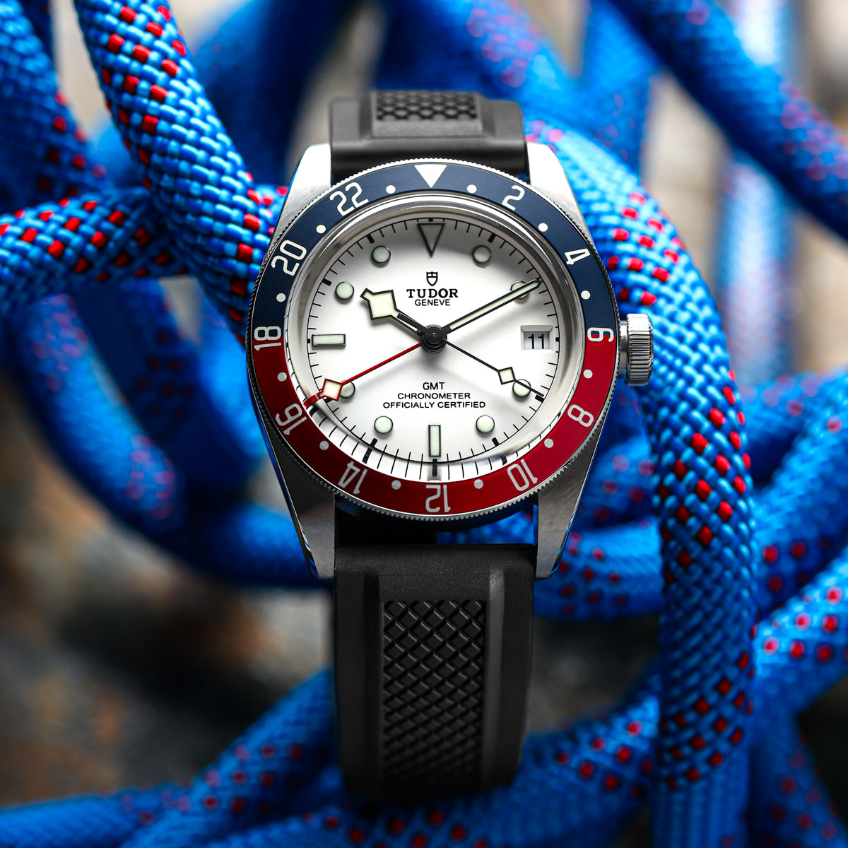 ZULUDIVER Hartland Black FKM Rubber Watch Strap