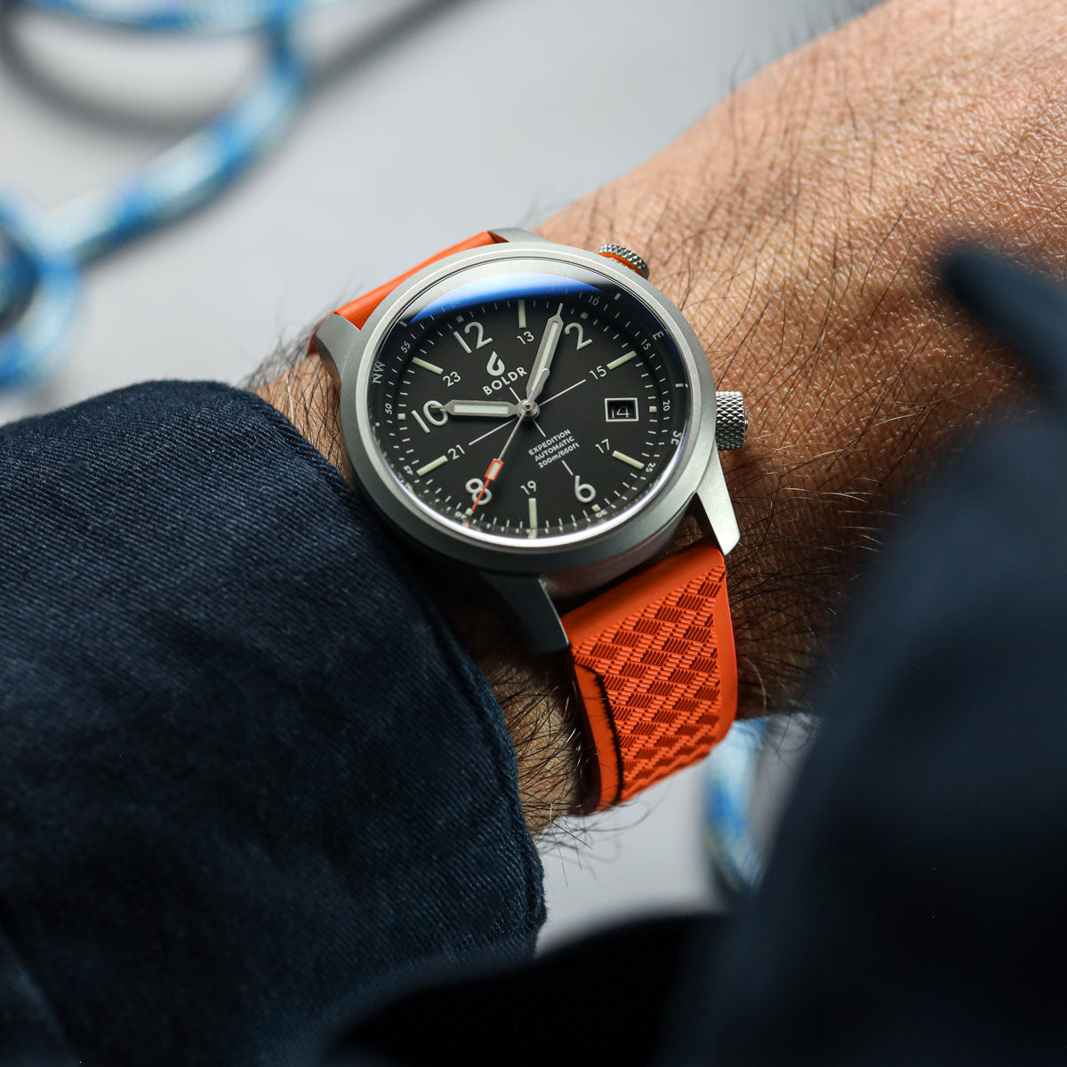 TitanFlex Rubber Watch Strap - Everglade Green