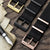 Premium Black NATO watch straps, seat belt nylon material, with IP PVD Rose Gold hardware, white background image