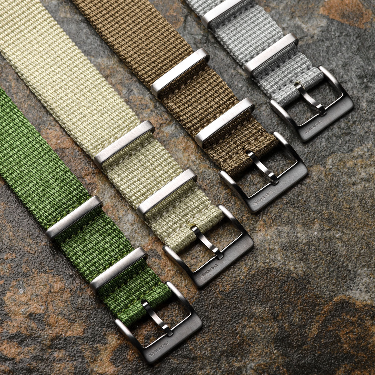 1973 British Military Watch Strap: WARRIOR TerrainValor - Admiralty Grey