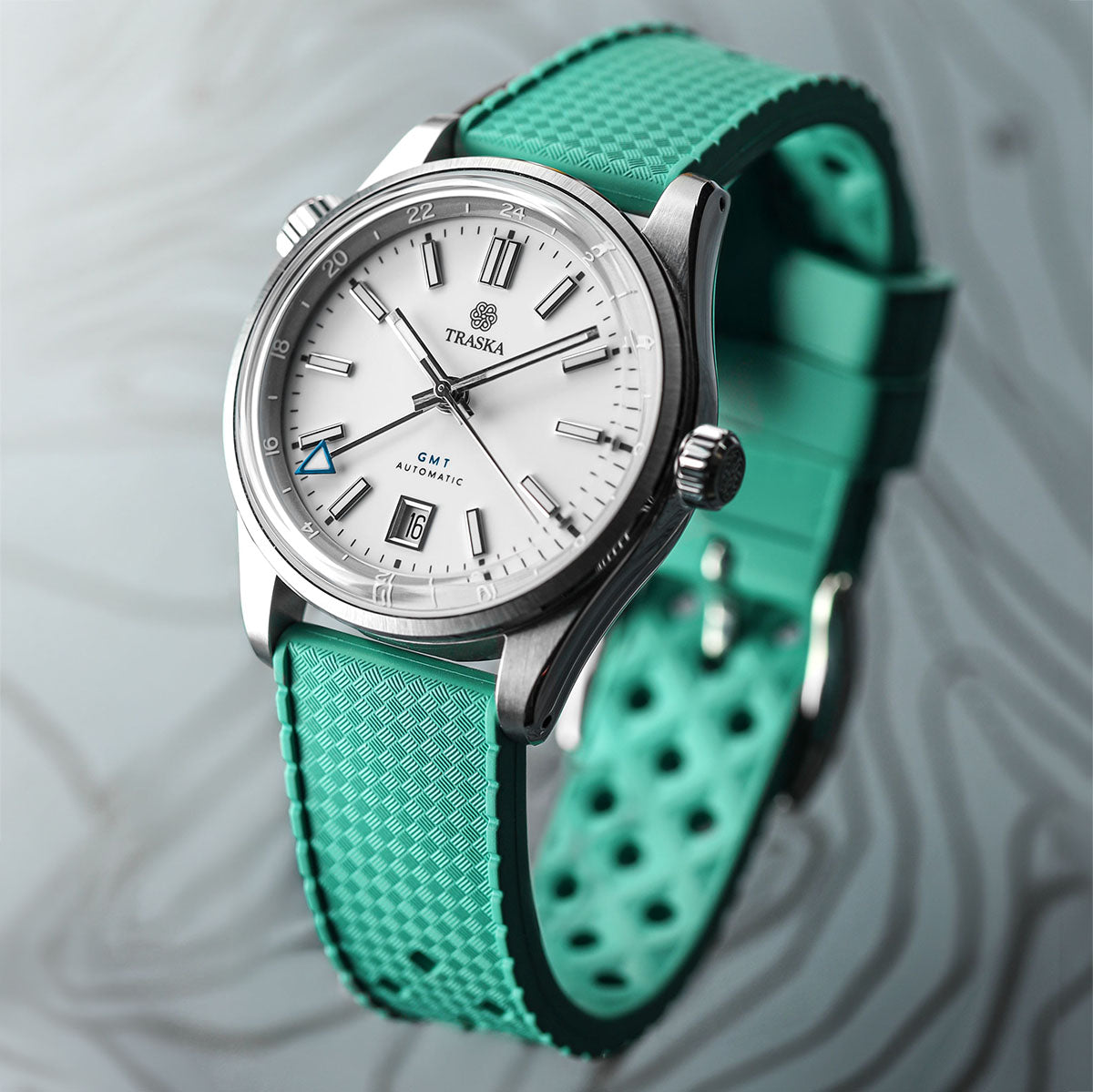 AquaWave Rubber Watch Strap (MKII) - Lagoon Green