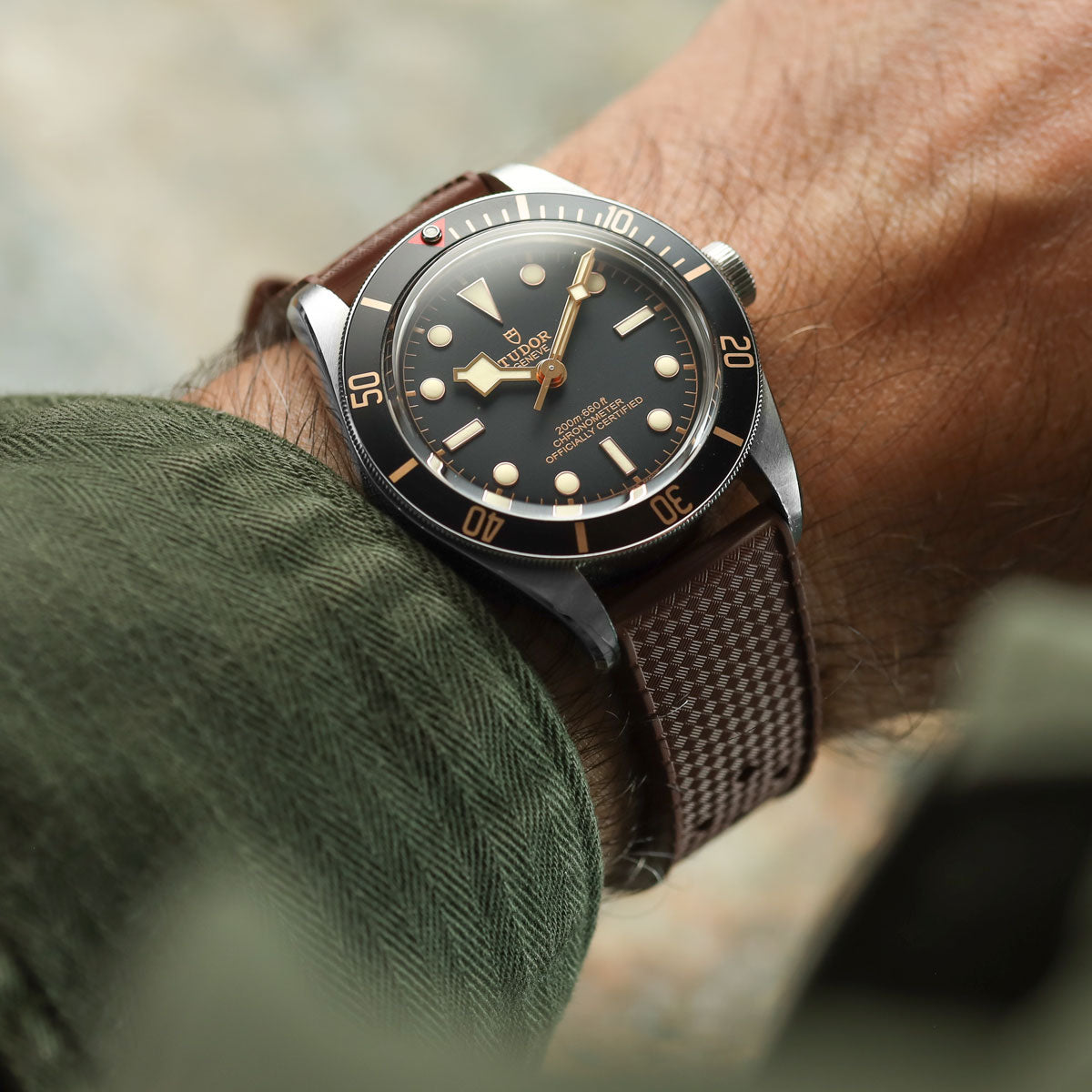 AquaWave Rubber Watch Strap (MKII) - Harbour Brown