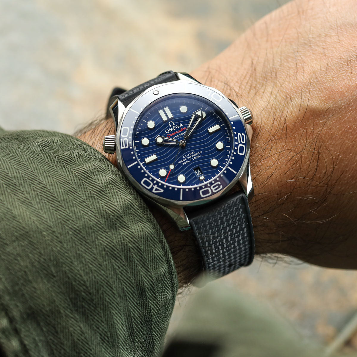 AquaWave Rubber Watch Strap (MKII) - Anthracite Grey