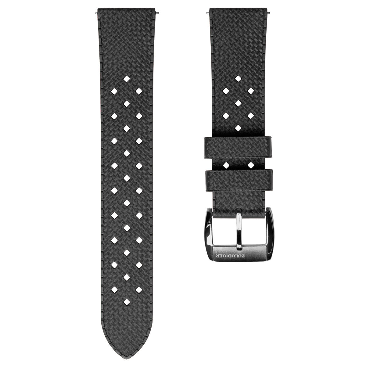 AquaWave Rubber Watch Strap (MKII) - Anthracite Grey - ZULUDIVER