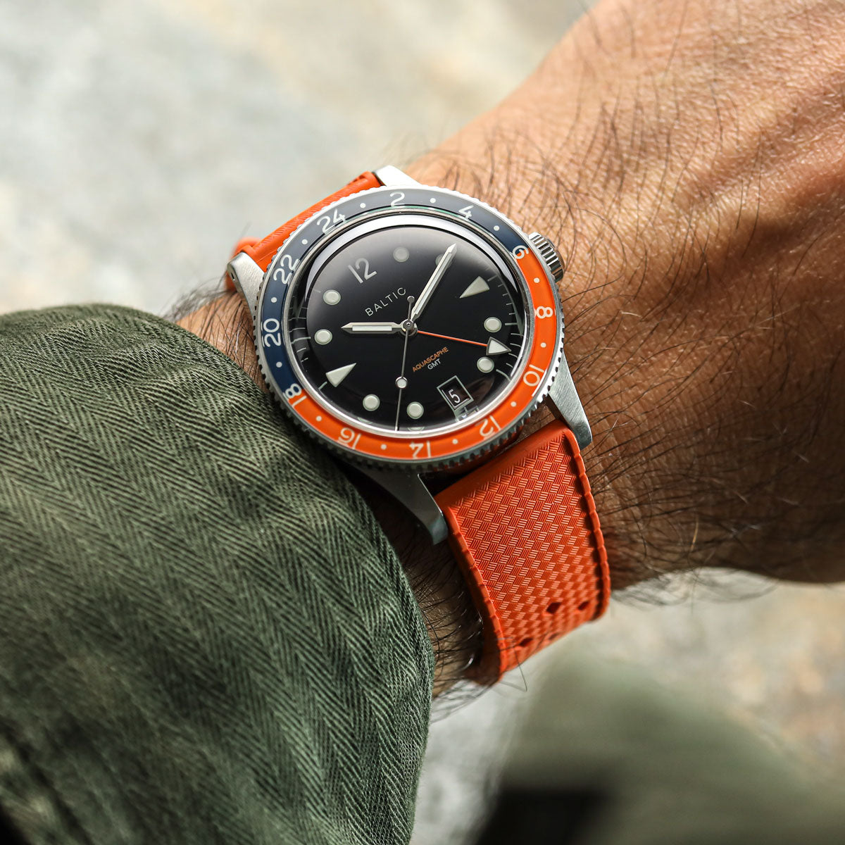 AquaTropic Rubber Watch Strap MKII Anthracite Grey ZULUDIVER