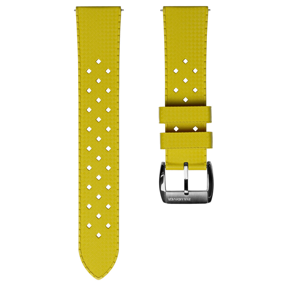 AquaWave Rubber Watch Strap (MKII) - Tuscan Yellow - ZULUDIVER