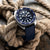 ZULUDIVER Modern Tropical Watch Strap (MkII) - Navy - Silver Hardware - additional image 4