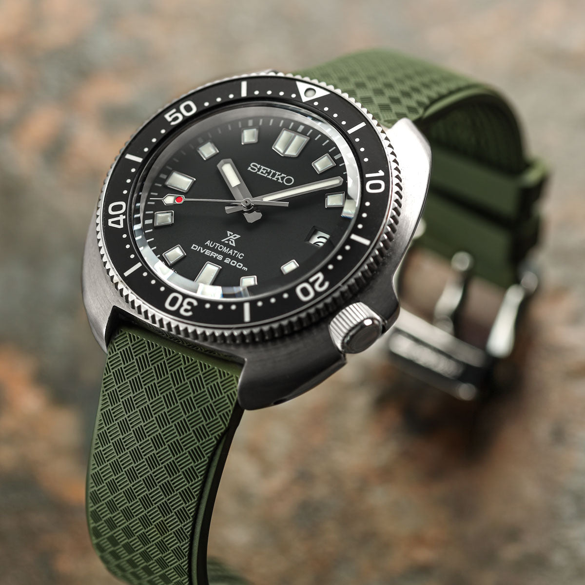 StormForce Rubber Watch Strap (MKII) - Lagoon Green